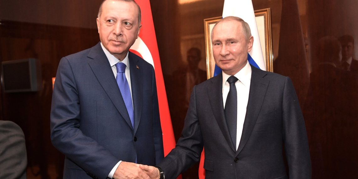 Recep T. Erdogan og Vladimir Putin, 19.01.2020 (Wikimedia Commons).
