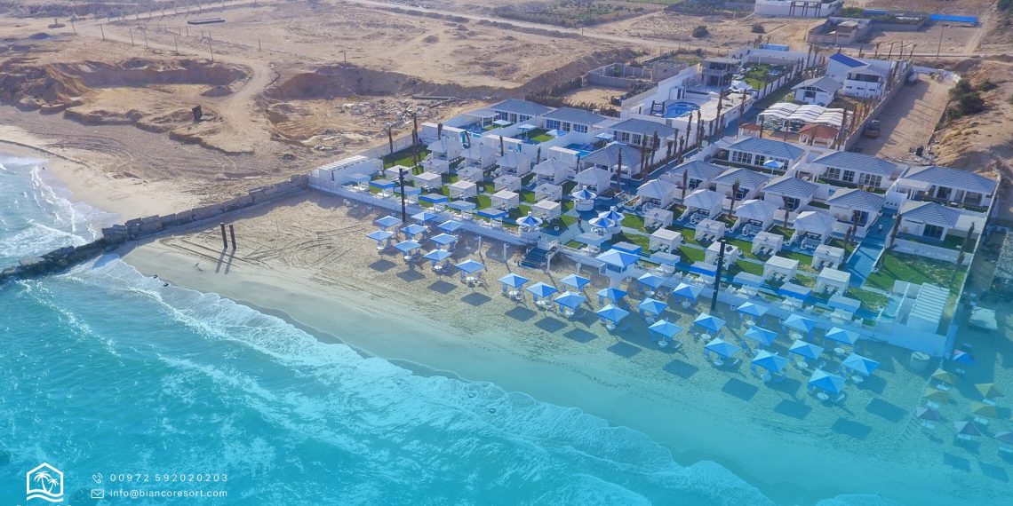 Luksuriøse Bianco Resort på Gaza-stripen. Foto: Facebook / Bianco Resort