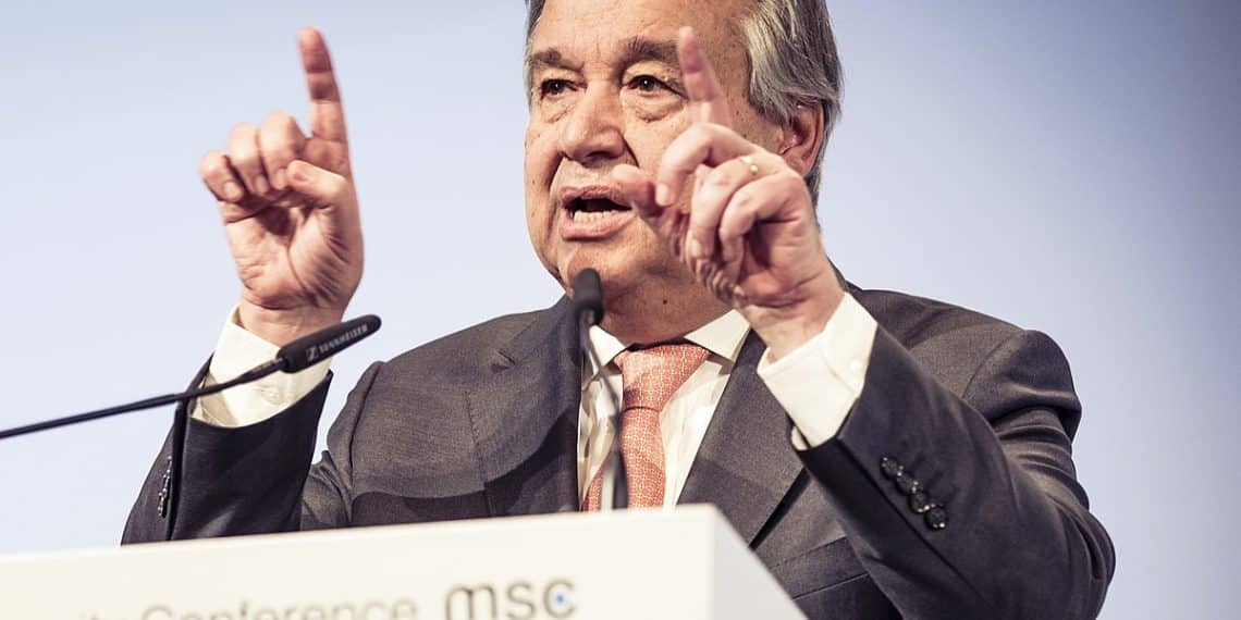 FNs generalsekretær, og tidligere høykommissær for flyktninger, António Guterres. Foto: https://securityconference.org/mediathek/asset/antonio-guterres-1445-16-02-2018/. Creative Commons Attribution 3.0 Germany license.