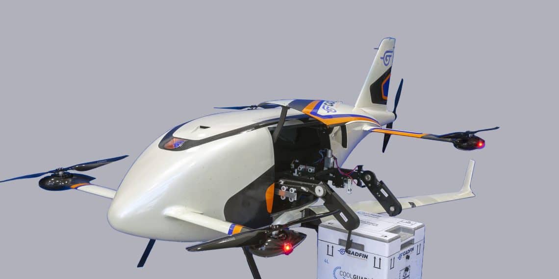 Gadfins Spirit One luftdrone skal levere medisinsk utstyr til israelske sykehus over hele landet. Foto: Gadfin.