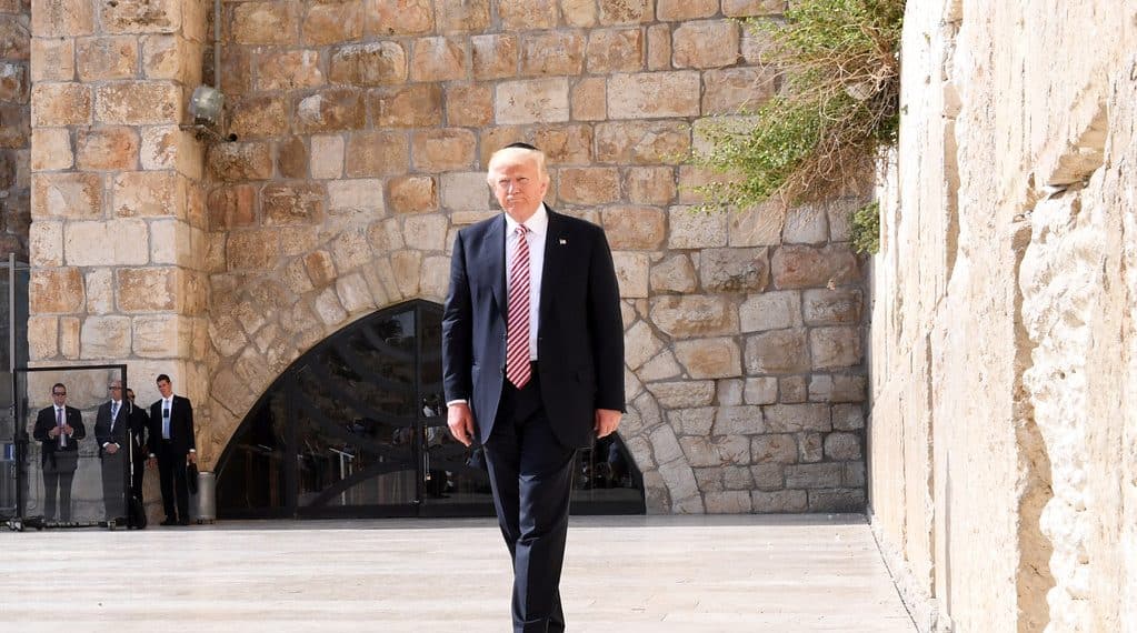 Donald Trump ved Klagemuren i Jerusalems gamleby. Foto: US Embassy Jerusalem - https://www.flickr.com/photos/usembassyta/34789021356.