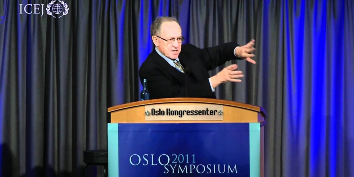 Alan Dershhowitz taler på Oslo Symposium 2011 (Youtube).