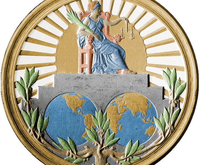 Seal of the International Court of Justice (Wikimedia).