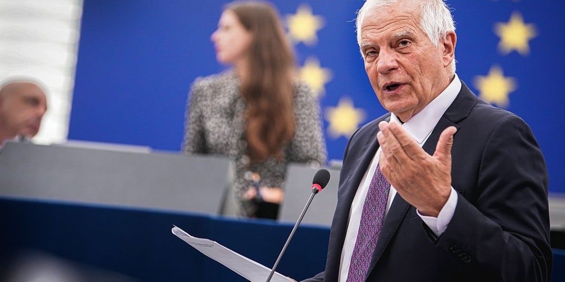 Joseph Borell, EUs utenriksminister. Foto: EU-parlamentet - https://commons.wikimedia.org/wiki/File:Questions_and_Answers_with_EU_Foreign_Policy_Chief_Josep_Borrell_%2852359673274%29.jpg.