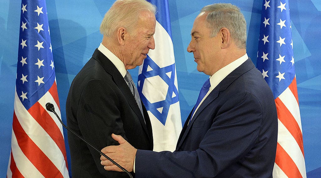 Biden og Netanyahu fra den gang Biden var visepresident. Foto: U.S. Embassy Tel Aviv, CC BY 2.0 , via Wikimedia Commons